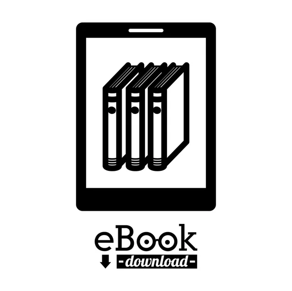 Diseño del libro electrónico — Vector de stock