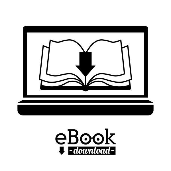 Disegno del ebook — Vettoriale Stock