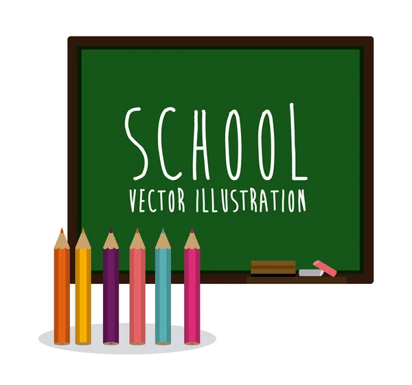 Volver al diseño escolar — Vector de stock