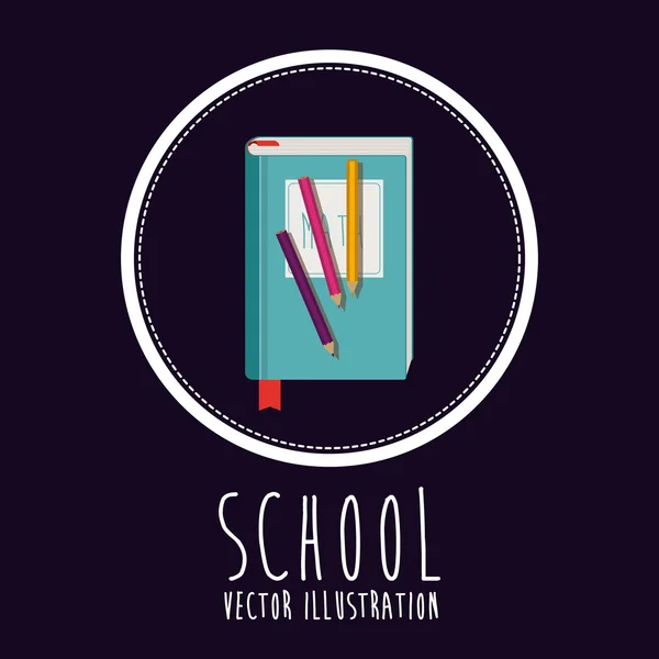 Volver al diseño escolar — Vector de stock