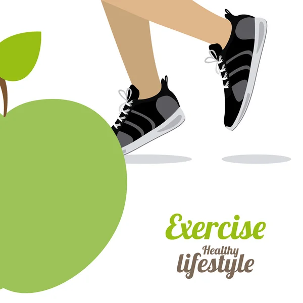 Healthy Lifestyle design — Stock Vector