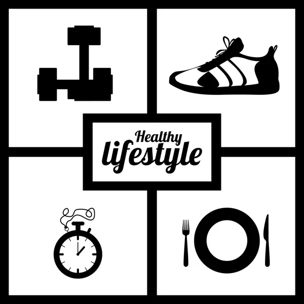 Healthy Lifestyle design — Stock Vector