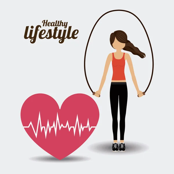 Healthy Lifestyle design — Stock Vector