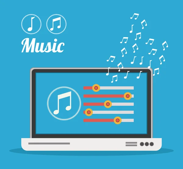 Diseño musical — Vector de stock