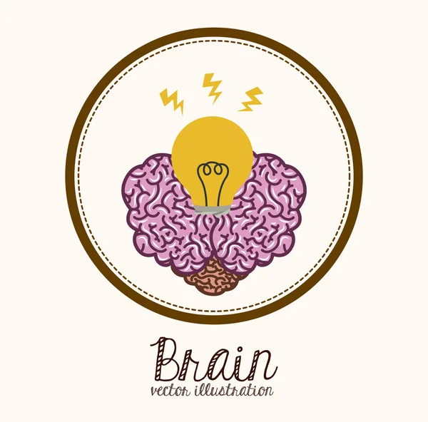 Conception du cerveau — Image vectorielle
