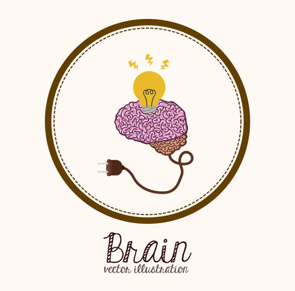 Hjernens utforming – stockvektor