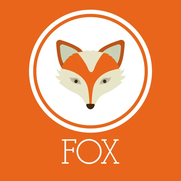 Fox design — Stockový vektor