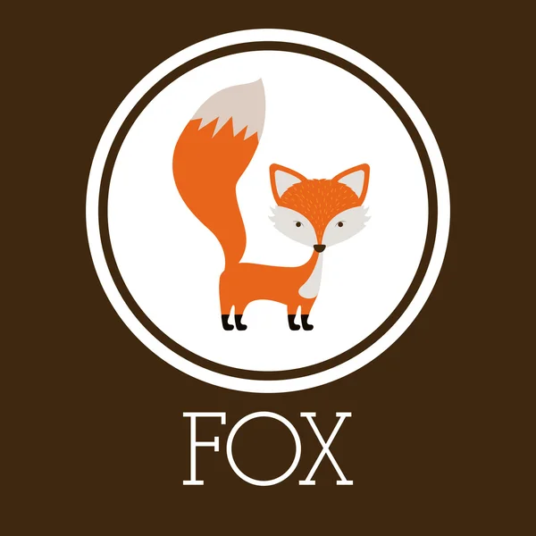 Fox design — Stock vektor