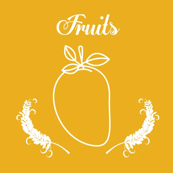 Diseño de frutas — Vector de stock