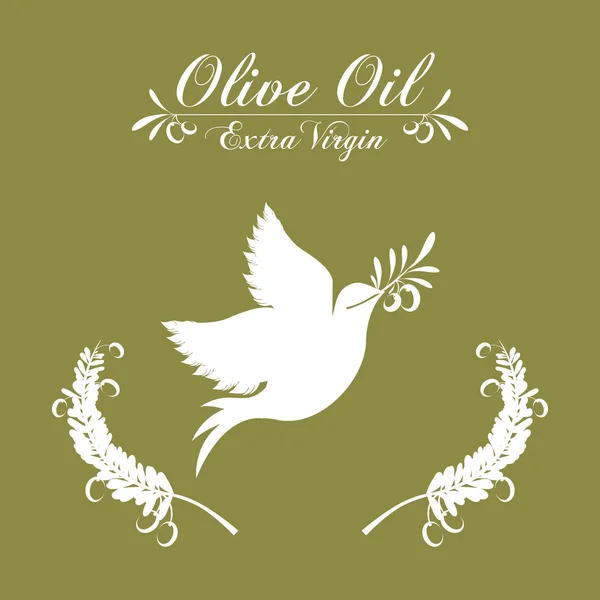 Оливкова олія дизайн — стоковий вектор