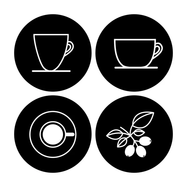Diseño de café — Vector de stock