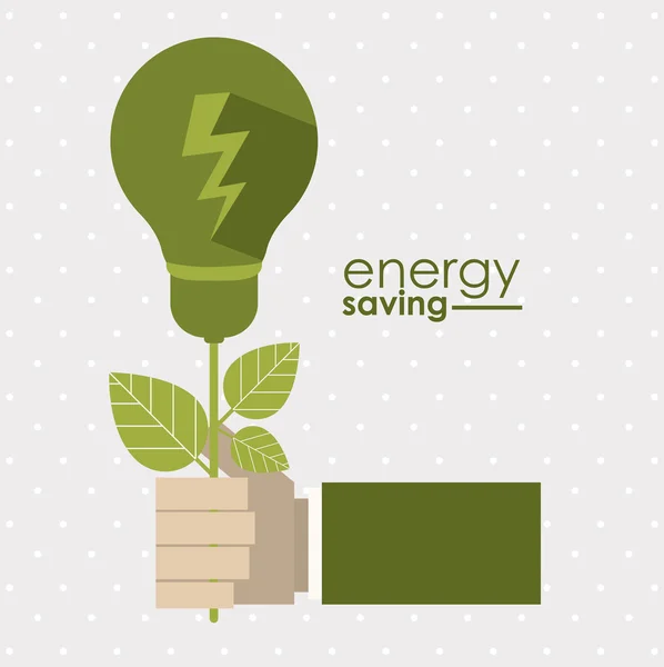 Diseño de ahorro de energía — Archivo Imágenes Vectoriales
