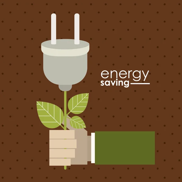 Energy Saving design — Stock Vector