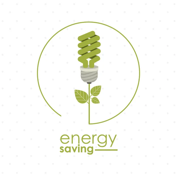 Energiebesparing ontwerp — Stockvector