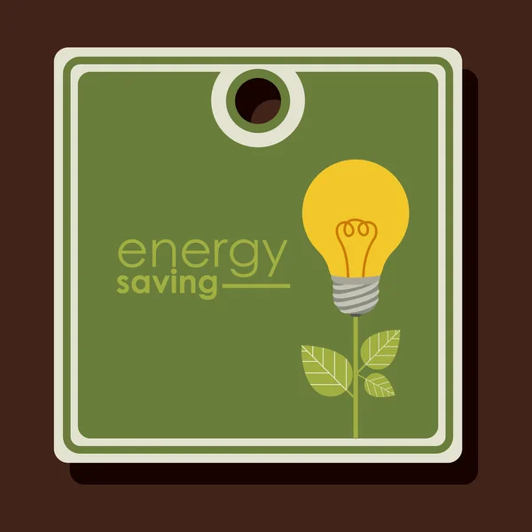 Diseño de ahorro de energía — Vector de stock