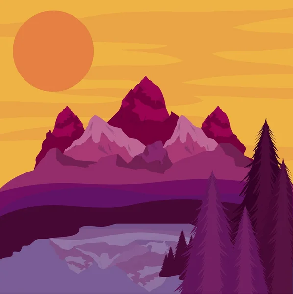 Diseño del paisaje — Vector de stock