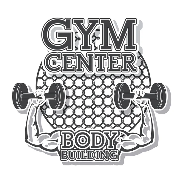 Diseño de gimnasio — Vector de stock