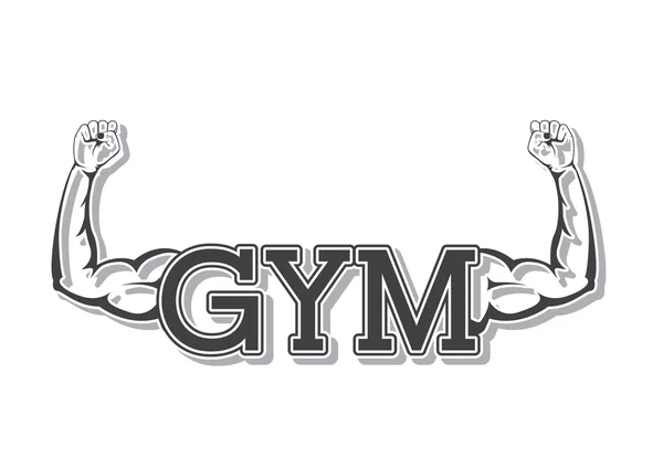 Diseño de gimnasio — Vector de stock