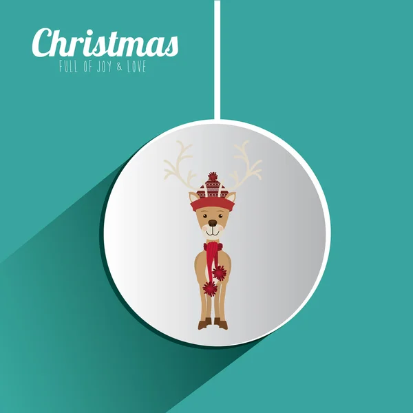 Feliz Natal Design — Vetor de Stock