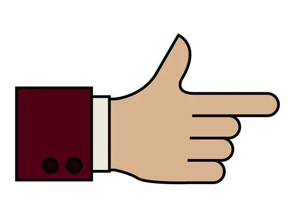 Дизайн жестов рук — стоковый вектор