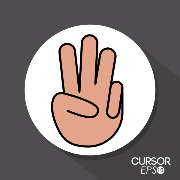 Cursor design — Stock Vector