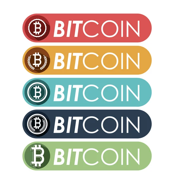 Design bitcoin —  Vetores de Stock