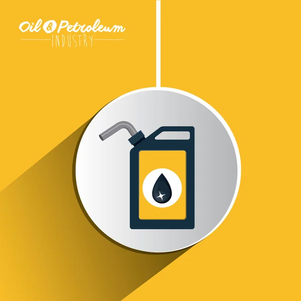 Konsep Petroleum and Oil - Stok Vektor