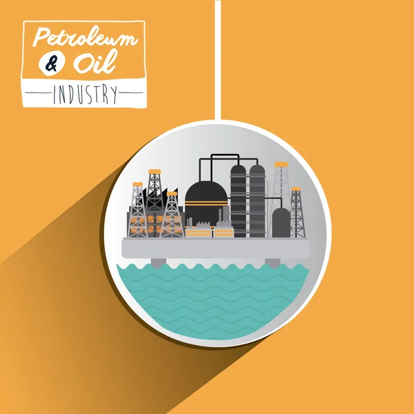 Petroleum and Oil concept — Stock Vector