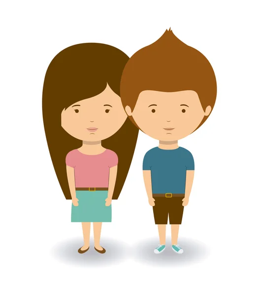 Diseño de pareja — Vector de stock