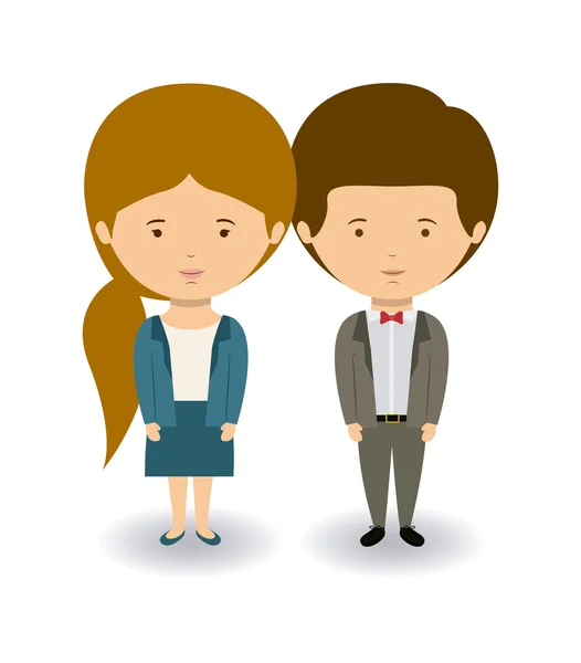 Diseño de pareja — Vector de stock