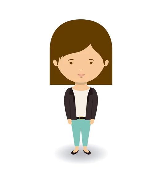 Mujer diseño — Vector de stock