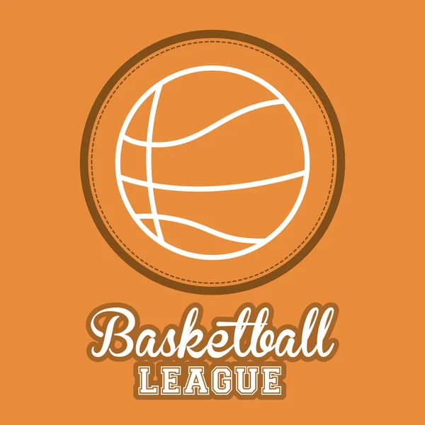Diseño de baloncesto — Vector de stock