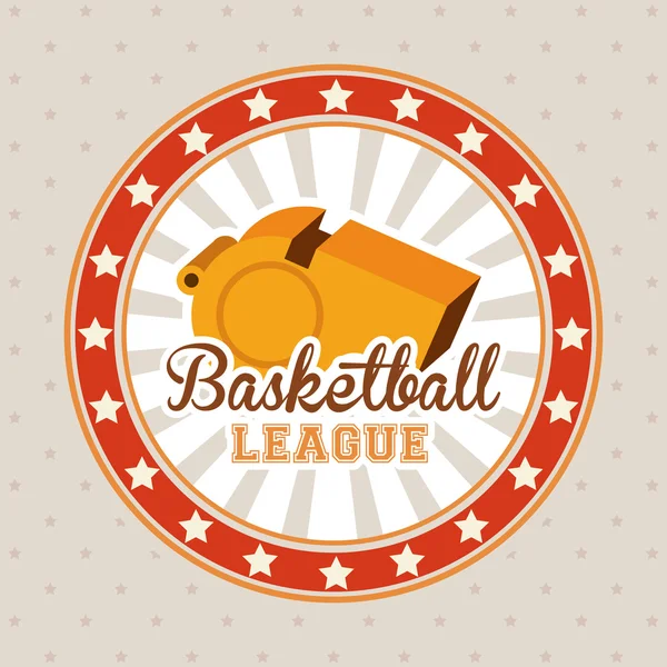 Diseño de baloncesto — Vector de stock