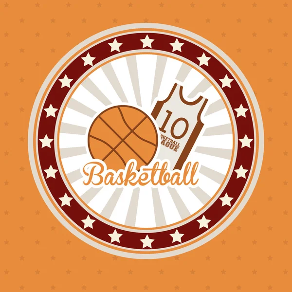 Diseño de baloncesto — Vector de stock