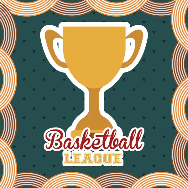 Diseño de baloncesto — Vector de stock