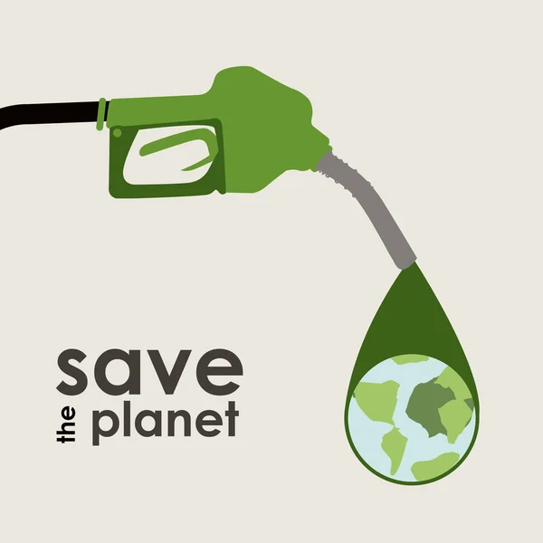 Save the planet design — Stock Vector