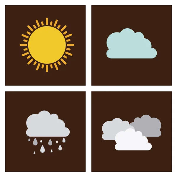 Progettazione meteo — Vettoriale Stock