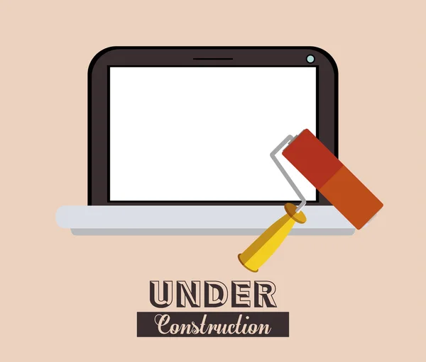 En construcción diseño — Vector de stock