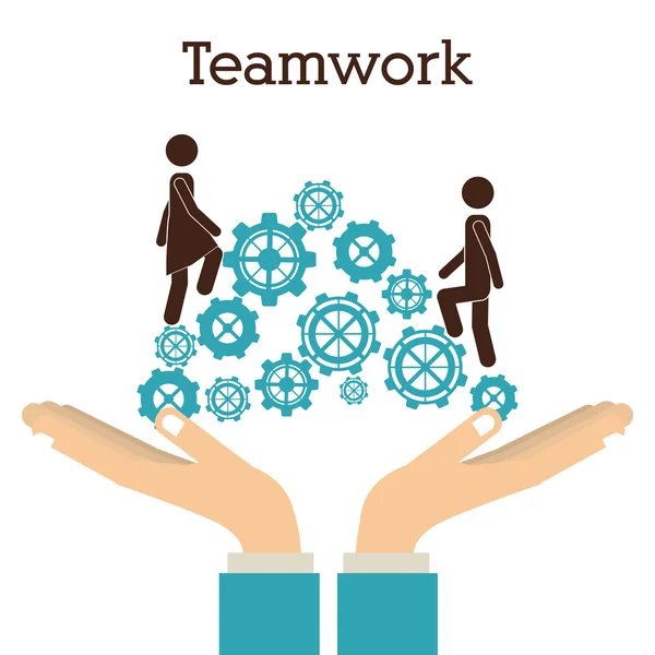 Teamwork design — Stock Vector