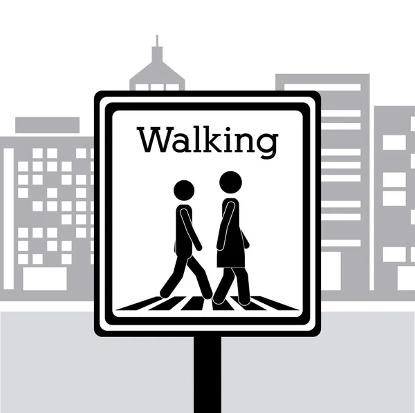 Walking design — Stock Vector