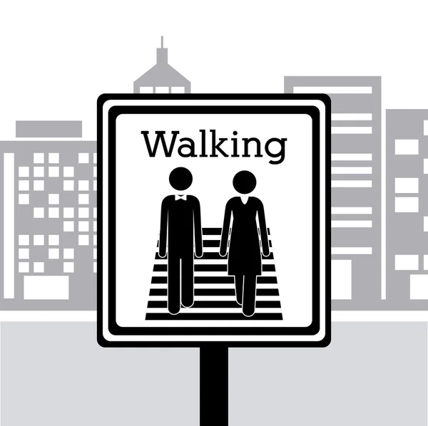 Walking design — Stock Vector