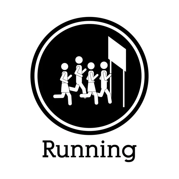 Running design — Stock Vector