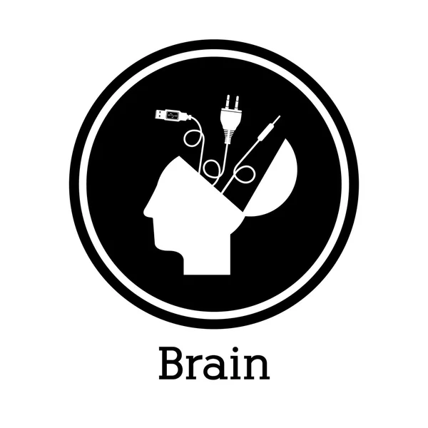Brain design — Stock Vector