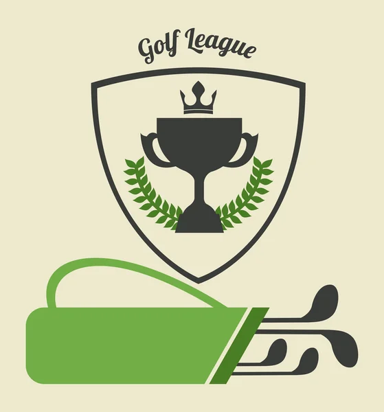 Design del golf — Vettoriale Stock