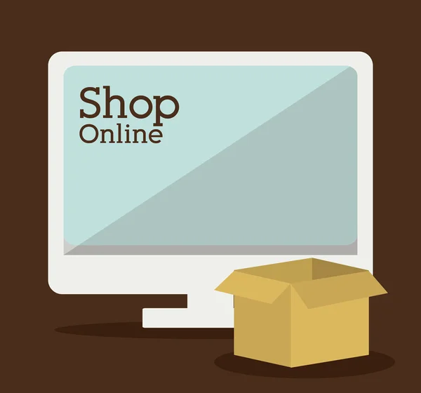 ショッピングのオンライン設計 — ストックベクタ