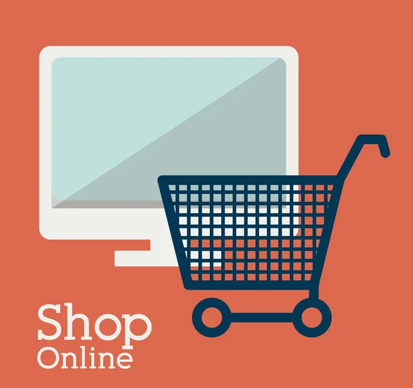 Shopping online-design — Stock vektor