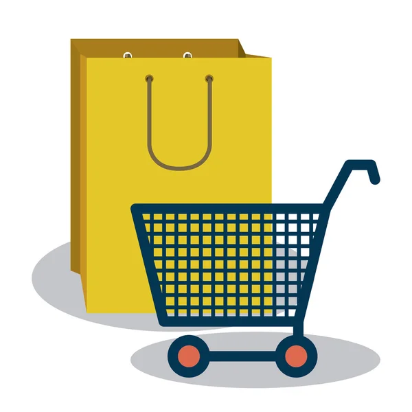 Compras online design — Vetor de Stock