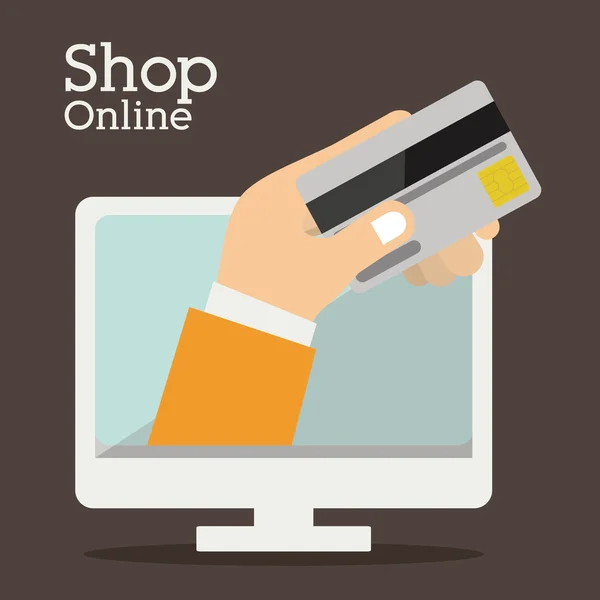 Compras online design —  Vetores de Stock