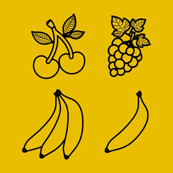 Diseño de frutas — Vector de stock