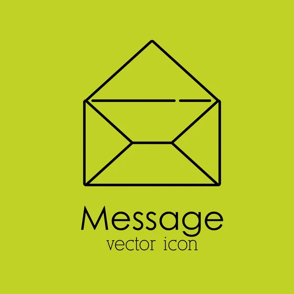 Diseño del mensaje — Vector de stock